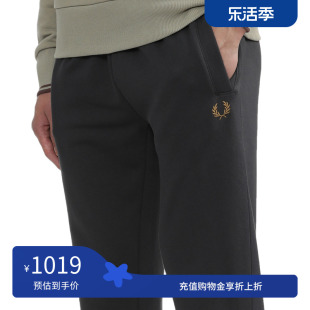 fredperry男士休闲卫裤2024夏季抽绳小脚，麦穗刺绣长裤t5505