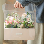 鲜花蛋糕盒手提花盒七夕玫瑰花盒，情人节鲜花蛋糕，礼盒网红蛋糕花盒