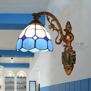 走廊镜前灯地中海风格阳台床头，艺术玻璃创意，卧室卫生间复古创意壁