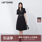 loftshine珞炫西装裙2024夏季高级收腰显瘦连衣裙73213103