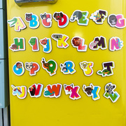 英文字母磁贴黑板宝宝磁性冰箱贴26个早教益智玩具3岁幼儿园礼物