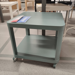 IKEA宜家新贝脚轮边桌现代简约移动客厅茶几简约北欧方形INS