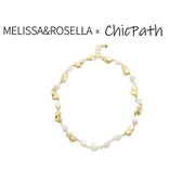melissa rosella 法式拼接贝母项链 高级感气质锁骨颈链chocker女