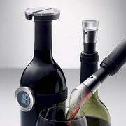 丹麦menu红酒注酒器抽真空瓶塞锡箔切割器酒温计酒具4件套件进口