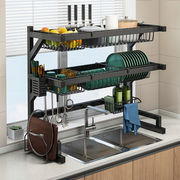 不锈钢厨房水槽置物架台面洗碗筷架沥水架多功能水池碗碟收纳架子