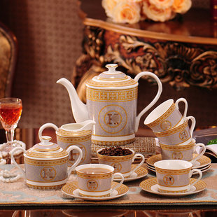 欧式陶瓷咖啡具套装骨瓷茶具茶杯套装 英式下午茶 创意结婚