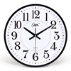 康巴丝居家钟表简约现代石英钟客厅卧室静音壁挂，装饰办公室时钟表