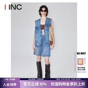 ICE DUST 设计师品牌 IINC 24SS牛仔口袋宽松牛仔短裤女