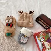 圣诞节礼物儿童围巾帽子手套礼盒三件套冬季加厚保暖男女宝宝