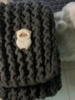 可爱小羊小熊围巾材料包手织(包手织，)手工围巾，冬季diy毛线粗线送男友礼物