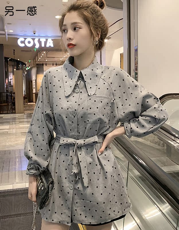 另一感衬衫女2019春季新款韩版收腰上衣女装显瘦休闲宽松衬衣 图在类目 模玩/动漫/周边/cos/桌游, Cosplay服饰/道具/服务, Cosplay女装中 - 来自Buy2taobao.com提供专业的淘宝代购服务