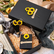 盒空盒子黑色超大号送精致男生女仪式感生日礼盒包装盒礼物盒