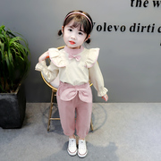 女童套装2020春秋款韩版儿童，洋气1-2-4岁长袖3女孩时髦两件套