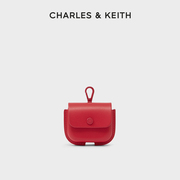 charles&keith春夏女包，ck6-80701197女士爱心金属，链饰迷你耳机包