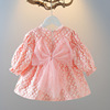 女童连衣裙春秋款长袖，1-3岁宝宝生日礼服，婴儿童洋气公主裙