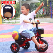 儿童三轮车脚踏车带，推把宝宝手推车小孩自行车，单车1-3-6岁童车