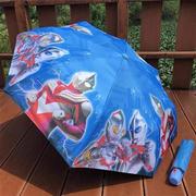 儿童自动雨伞太阳伞折叠防紫外线黑胶遮阳伞小学生宝宝防晒男女童