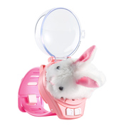 小兔子儿童玩具遥控赛车会动的婴儿仿真电动毛绒白兔宝宝男孩女孩