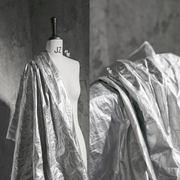 银色杜邦纸面料防水立体塑型服装饰布料背景改造布置设计师创意布