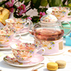 花茶杯水果茶壶套装陶瓷下午茶，茶具套装英式壶，茶具家用蜡烛加热