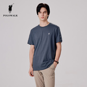 polowalk男士polo衫2024夏季舒适百搭日常通勤圆领短袖t恤衫