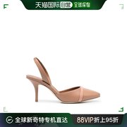 香港直邮潮奢malonesouliers女士鞋跟脂粉色高跟鞋