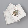 zakka杂货木质桌面化妆品明信片收纳盒 实木白色收纳盘子