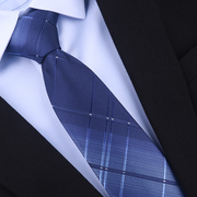 男士韩版潮流懒人领带商务正装，工作简易拉链，8cm新郎结婚西装领带