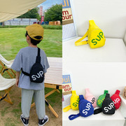 韩版儿童小腰包斜挎包男童，女童潮包可爱背包时尚胸包宝宝包包