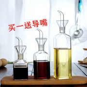 欧式防漏密封玻璃装油瓶定量香油罐家用厨房，酱油醋调料壶套装