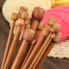织围巾的棒针单头编织竹针手工编织毛衣针毛线签碳化竹针钩针工具