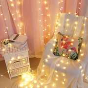 LED小灯泡圆形创意星星灯串家用房间卧室氛围灯条暖光彩色灯带