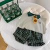 男童夏季无袖polo套装2024儿童韩版背心短裤两件套小中童夏装