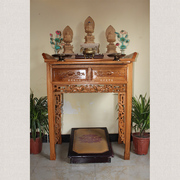 香樟木明式翘头佛桌佛台，供台供桌神台，神龛观音财神佛龛立柜