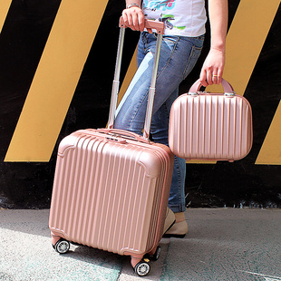行李箱迷你商务拉杆箱18寸万向轮短途旅行箱学生男女登机箱子母箱