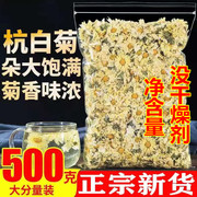 菊花茶杭白菊正宗特级桐乡菊花，新货花茶胎菊白菊花(白菊花)清热去火花草茶