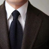 男士复古英伦休闲尖头针织领带咖色纯色米色橘色女学生针织领带
