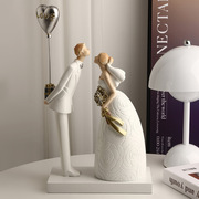 贝汉美创意结婚摆件送新人闺蜜订婚客厅婚房装饰品新婚礼物摆件