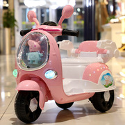 儿童电动摩托车三轮车男女孩，小孩宝宝玩具车带，遥控音乐灯光2-6岁3