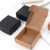 喜糖定制礼盒牛皮纸飞机盒手工，皂包装盒正方形牛皮纸盒饰品盒