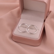 925纯银戒指女ins小众设计女指环简单细素圈光面，情侣尾戒小指饰品