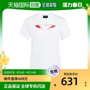 香港直发armani阿玛尼女士，夏季白色棉质短袖，t恤衫6h2t7j2j95z0100