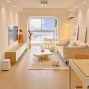 日式木纹砖仿实木卧室阳台，木纹瓷砖奶油色，地砖客厅地板砖200x1200