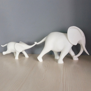 树脂工艺品创意砂岩大象家居摆件客厅雕塑工艺品样板房摆设