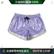 99新未使用日本直邮MONCLER GRENOBLE 女士带衬垫紫色短裤 2b