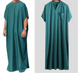 men Muslim Malaysia long shirt robe 男士长袍衬衫民族服装