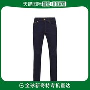 香港直邮潮奢 Versace Jeans 范思哲 男士徽标口袋紧身牛仔裤