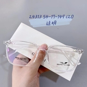 INS方框男女时尚眼镜框经典款透明灰茶豹纹超轻近视镜架san24313