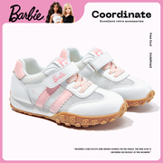 芭比童鞋女童运动鞋2024夏季网面透气跑步鞋，阿甘鞋儿童鞋子
