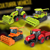 农夫小麦收割机玩具儿童，仿真拖拉机模型惯性，耐摔联合农用车运输车